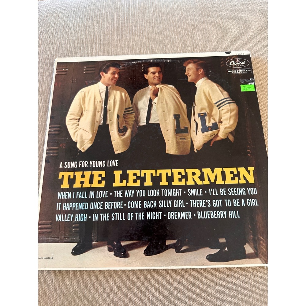 The Lettermen A Song for Young Love Capitol Mono LP When I Fall in Love 1962